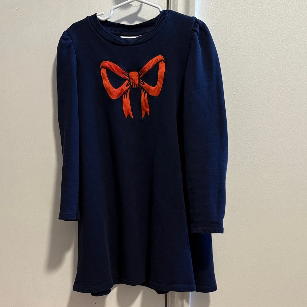Mini rodini bow dress size 7-8